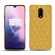 OnePlus 7 leather cover - Mimosa - Couture ( Pantone 141C ) 