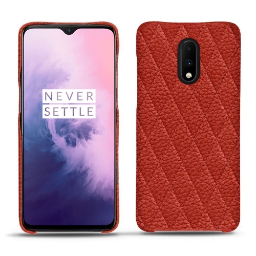 Funda de piel OnePlus 7Papaye - Couture ( Pantone #b54317 ) 