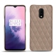 가죽 커버 OnePlus 7 - Taupe vintage - Couture