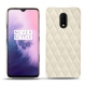 Custodia in pelle OnePlus 7 - Blanc escumo - Couture