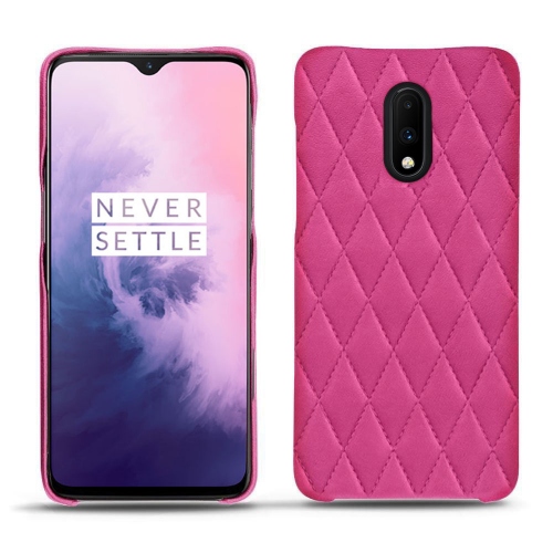 Funda de piel OnePlus 7Rose BB - Couture ( Pantone #DB599F )
