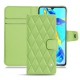 Huawei P30 leather case - Vert olive - Couture ( Nappa - Pantone 578U ) 