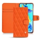Housse cuir Huawei P30 - Orange fluo - Couture