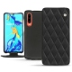Huawei P30 leather case - Noir - Couture ( Nappa - Black ) 