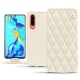 Custodia in pelle Huawei P30 - Blanc - Couture ( Bologna - White ) 