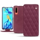 Custodia in pelle Huawei P30 - Prune vintage - Couture