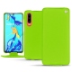 Capa em pele Huawei P30 - Vert fluo