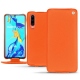 Huawei P30 leather case - Orange fluo