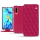 Huawei P30 leather case - Rose fluo - Couture