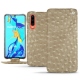 Huawei P30 leather case - Autruche desert