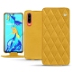 Huawei P30 leather case - Jaune soulèu - Couture