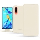 Huawei P30 leather case - Blanc PU
