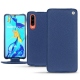 Capa em pele Huawei P30 - Bleu frisson