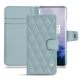 Housse cuir OnePlus 7 Pro - Bleu ciel - Couture ( Nappa - Pantone 277C ) 
