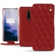 Capa em pele OnePlus 7 Pro - Tomate - Couture ( Pantone 187C ) 