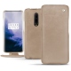 OnePlus 7 Pro leather case - Taupe vintage ( Pantone 7530C ) 