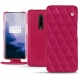 OnePlus 7 Pro leather case - Rose fluo - Couture