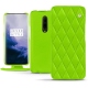 Housse cuir OnePlus 7 Pro - Vert fluo - Couture