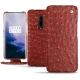 Capa em pele OnePlus 7 Pro - Autruche ciliegia