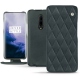 Housse cuir OnePlus 7 Pro - Blu marino - Couture