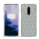 Capa em pele OnePlus 7 Pro - Gris - Couture ( Nappa - Pantone W428C ) 