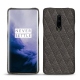 Lederschutzhülle OnePlus 7 Pro - Anthracite - Couture ( Pantone 424C ) 