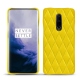 가죽 커버 OnePlus 7 Pro - Jaune fluo - Couture