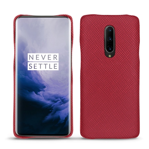Capa em pele Oneplus 7 ProRouge passion ( Pantone #a6192e ) 