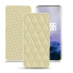 OnePlus 7 Pro leather case - Beige - Couture ( Nappa - Pantone 7502C ) 