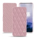 Housse cuir OnePlus 7 Pro - Rose - Couture ( Nappa - Pantone 2365C ) 