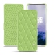 Funda de piel OnePlus 7 Pro - Vert olive - Couture ( Nappa - Pantone 578U ) 