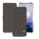 Funda de piel OnePlus 7 Pro - Anthracite - Couture ( Pantone 424C ) 