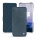 OnePlus 7 Pro leather case - Jean vintage ( Roughtcut - Pantone 285U  ) 