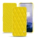 Custodia in pelle OnePlus 7 Pro - Jaune fluo - Couture