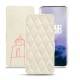Capa em pele OnePlus 7 Pro - Blanc escumo - Couture