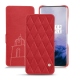 Housse cuir OnePlus 7 Pro - Rouge troupelenc - Couture