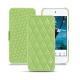 Funda de piel Apple iPod touch (2019) - Vert olive - Couture ( Nappa - Pantone 578U ) 