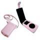 Shoulder-strap leather case Apple iPod Photo 40-60Gb - Rose ( Nappa - Pantone 2365C ) 