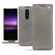 Housse cuir Sony Xperia 1 - Acier vintage ( Pantone 403C ) 