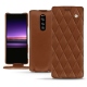 Custodia in pelle Sony Xperia 1 - Marron - Couture ( Nappa - Pantone 1615C ) 