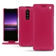 Sony Xperia 1 leather case - Rose fluo