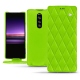 Lederschutzhülle Sony Xperia 1 - Vert fluo - Couture