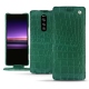 Housse cuir Sony Xperia 1 - Crocodile pino
