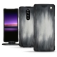 Capa em pele Sony Xperia 1 - Gris Patine