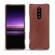 Sony Xperia 1 leather cover - Passion vintage ( Glutton - Red ) 