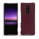 Coque cuir Sony Xperia 1 - Lie de vin ( Pantone 5115C ) 