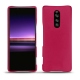 Sony Xperia 1 leather cover - Rose fluo