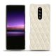 Lederschutzhülle Sony Xperia 1 - Blanc escumo - Couture