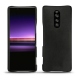 Capa em pele Sony Xperia 1 - Negre poudro