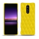 Funda de piel Sony Xperia 1 - Jaune fluo - Couture
